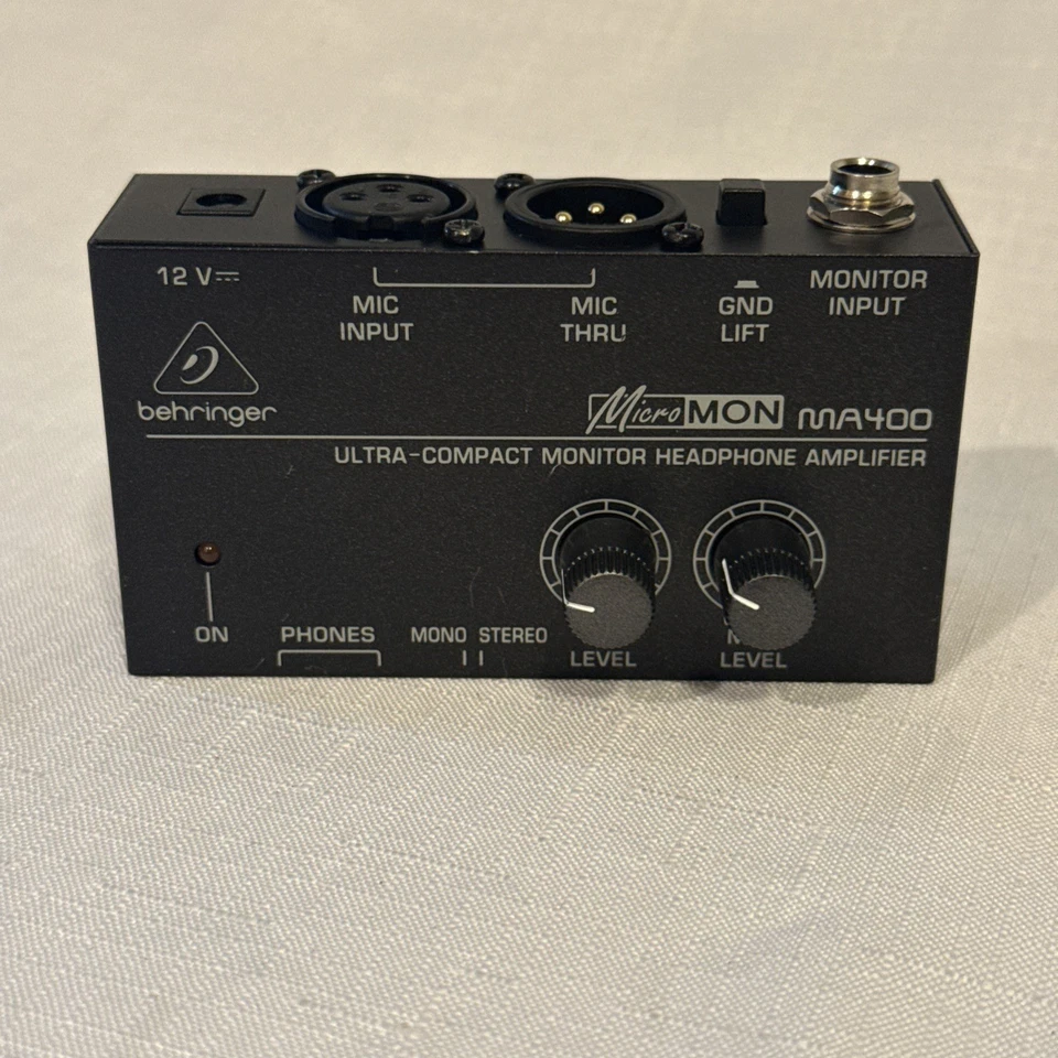 Behringer MICROMON MA400 Ultra-Compact Monitor Headphone Amplifier – Used  - Image 1 of 4