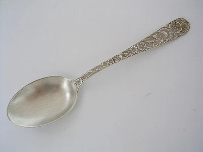 Kirk Repousse Sterling Silver Oval Soup/Place Spoon-6 3/8" - Image 1 of 4