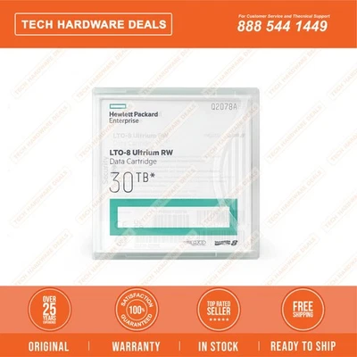 Q2078A  RETAIL BOX HPE LTO-8 Ultrium 30TB RW Data Cartridge - Image 1 of 2