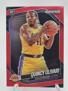 2024-25 Panini Prizm Black - Quincy Olivari, Quincy Olivari #213 Red Prizm /299 - Picture 1 of 2