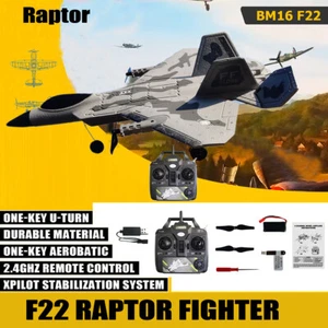 Aviones de radiocontrol 2,4G 4 canales F-22 3D/6G/vuelo vertical planeador de control remoto acrobático - Imagen 1 de 12
