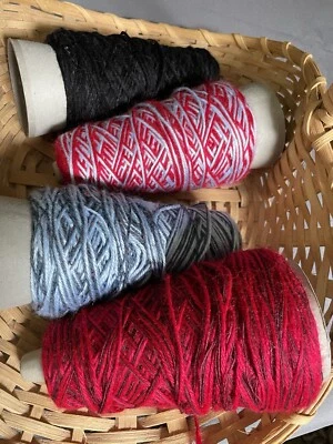 Trait-Tex Yarn Cones- 4 Partial Cones- Mixed Colors - Image 1 of 4