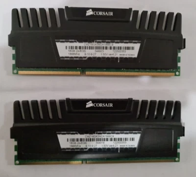 kit ram 16Gb DDR3 1600 Mhz Corsair Vengeance 2 x 8Gb CMZ16GX3M2A1866C9 - Photo 1/2