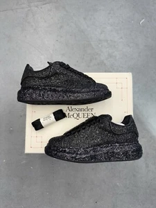Alexander McQueen Oversized Sneaker Black Sparkling Glitter 36 - Picture 1 of 10