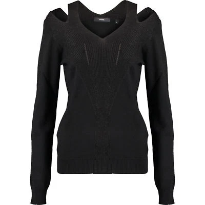 Jumper diesel mezcla de lana de hombro frío para damas mujer talla Reino Unido pequeño Foto 1 de 2