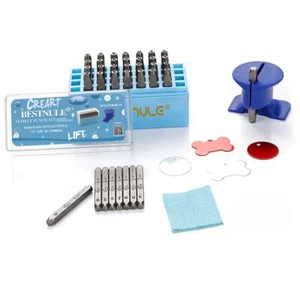 BESTNULE Metal Stamping Kit, Number and Letter Stamp Set (A-Z, 0-9 and &, Lov... - Picture 1 of 7