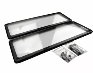 WATERFROOF NUMBER PLATE COVER SURROUNDS - STANDARD SIZE VIC PLATES (2) - Picture 1 of 1