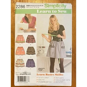 Simplicity 2286 Schlupfröcke mit Borte Variationen Muster Gr. 6-18 Neu - Bild 1 von 3