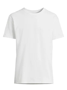 Athletic Works Men's 100% Cotton White T Shirt Loose Fit -Choose Size -NWT - Picture 1 of 7