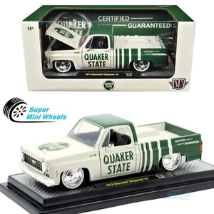 M2 Machines 1:24 ​​1973 Chevrolet Cheyenne 10 QUAKER STATE – Green / White - Picture 1 of 4