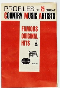 Perfiles de colección de 25 grandes folletos de artista de música country - Imagen 1 de 8