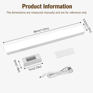 Magnetic LED Reading Desk Lamp Table Stepless Dimming Hanging Remote Night Light - Photo 1/11