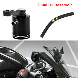 CNC Motorcycle Front Brake Clutch Cylinder Fluid Oil Reservoir Cup 5mm Black Set