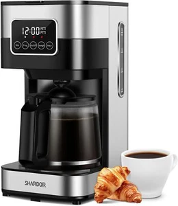 10-Cup Programmable Coffee Maker,Strong Brew Drip Coffee Machine for Home/Office - Picture 1 of 8