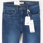 New Damens Wrangler HIGH RISE SKINNY Slim Elasthan Blau Jeans W26 L32 Gre 32