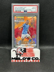 2022-23 Erling Haaland - Finest UEFA - Prized Orange Red Fusion - /40   PSA 10 - Picture 1 of 2