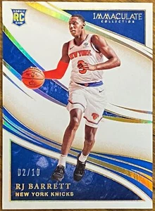 2019-20 Immaculate Collection Gold #48 RJ BARRETT #02/10 ROOKIE - Picture 1 of 1