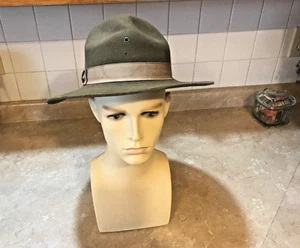 Vintage US Militär Filz Feldzug Hut Drill Sergeant Smokey Bear - Bild 1 von 6