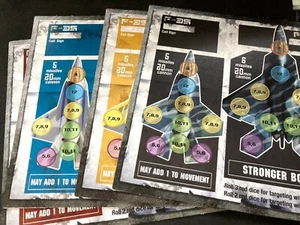 Mission Control Air Game F-35 & F-22 Squadron Boards Parts & Pieces - Picture 1 of 6