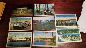 8 Cape Cod Linen Postcards, Falmouth, Onset, Wood Hole etc #95 - Picture 1 of 11