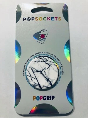 PopSocket Phone Stand Dove White Marble Popgrip Pop Sockets Authentic - Image 1 of 2