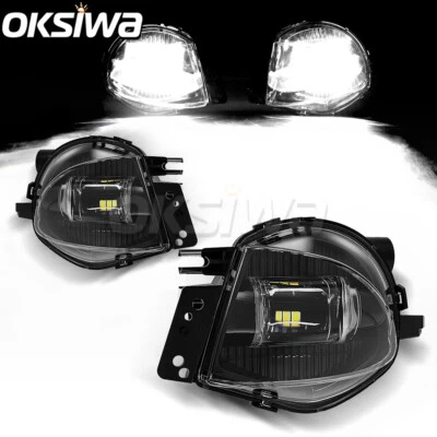 LED Fog Lights For 06-08 BMW E90 E91 325i 328i 330i Sedan Clear Bumper Lamp - Image 1 of 4