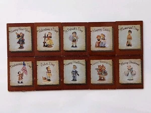 Hummel Seasons Of Joy Wall Calendar - 10 Holiday Tiles - Replacement Tiles Only - Picture 1 of 13