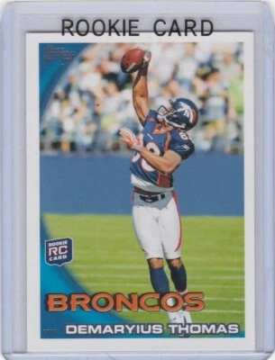 DEMARYIUS THOMAS ROOKIE CARD 2010 Topps Football DENVER BRONCOS RC - Image 1 of 2