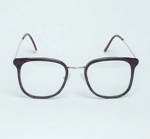 High Fashion Eyeglasses 5001 Col 10 Dark Purple 54-18 Made in Italy - Picture 1 of 2