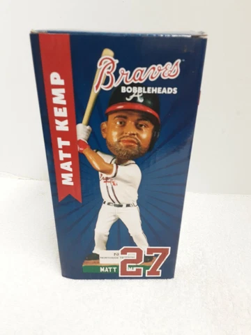 Matt Kemp Atlanta Braves Bobblehead Northside Hospital 2017 Suntrust Park NIB Cover