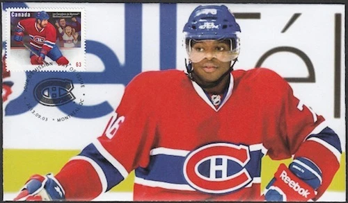 CANADÁ Sc #2671.03 MONTREAL CANADIENSES P.K. SUBBAN ON EXCELENTE CUBIERTA PRIMER DÍA Foto 1 de 1