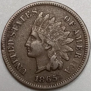 1865 Indian Head Penny- Corrosion (Lot#1) - Picture 1 of 2