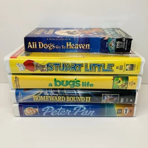 VHS All Dogs Go To Heaven Stuart Little Bugs Life Homeward Bound 2 Peter Pan (5) - Picture 1 of 16