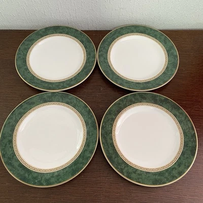 Royal Doulton St Andrews Green Marble Set Of 4 Side Plates 20cm Diameter - Image 1 of 4