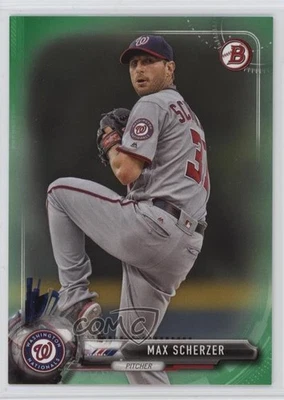 2017 Bowman Retail Green /99 Max Scherzer #43 - Image 1 of 2