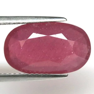 6.89 CT. Heated Red Ruby Madagascar Oval 9 x 15 mm. - Picture 1 of 4
