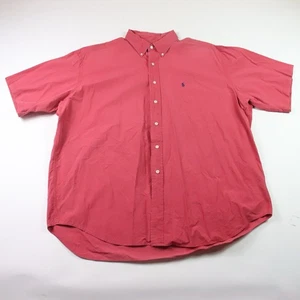 Camisa Ralph Lauren Abotonada Hombre XXL Roja Blake Manga Corta LEER - Imagen 1 de 12