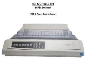 Oki Microline 321 Turbo Point of Sale Dot Matrix Printer - Picture 1 of 4