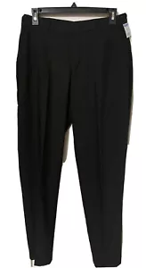 IZOD Sz 16 Husky Stretch Flat Front Dress Pant Black School Uniform - Picture 1 of 4