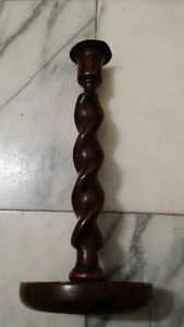 KERZENLEUCHTER 12"H Gerste Twist Top Schrauben in Basis Messing Böcken oben - Bild 1 von 9