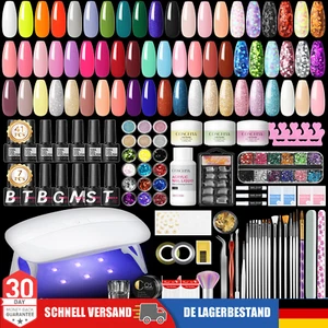 Full Gel Nagellack Set mit Lampe 41 Farben Gel Nagellack Acrylpulver Starterset - Bild 1 von 20