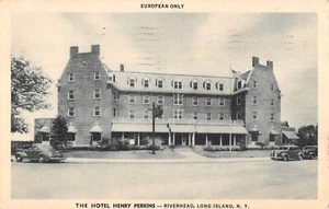 RIVERHEAD, LONG ISLAND, NY, Hotel Henry Perkins; Postmark 1941; Excellent - Imagen 1 de 2