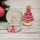 TK MAXX Christmas Candy Cane Gingerbread Pastel Bakery Musical Snow Globe #1