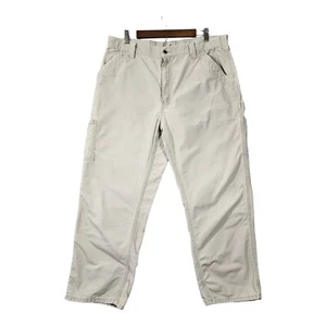 Carhartt Men's Jeans Loose fit Canvas Utility Work Cargo Pants size 38 x 30 B151 - Picture 1 of 21