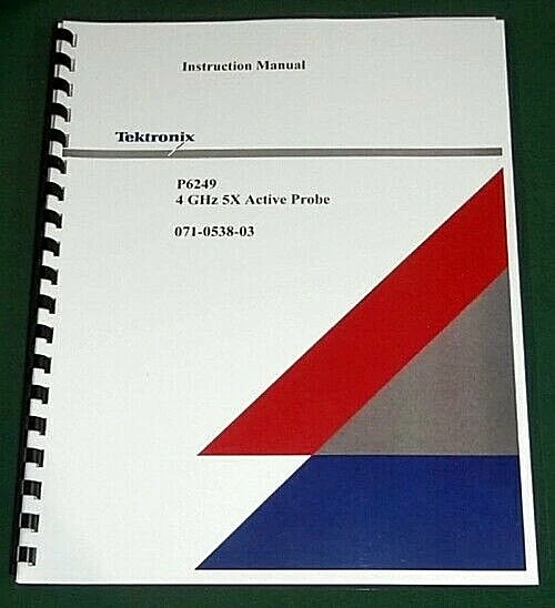Tektronix P6249 User Manual: Comb Bound & Protective Covers - Image 1 of 1