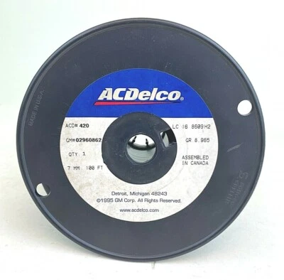 Spark Plug Wire AC Delco Original 02960862 For Chevy GMC Pontiac 7mm 100FT - Image 1 of 3
