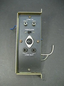 AKAI 4000DS Reel to Reel ~ REPAIR PART ~ Line In/Line Out High/Low Panel - Picture 1 of 2