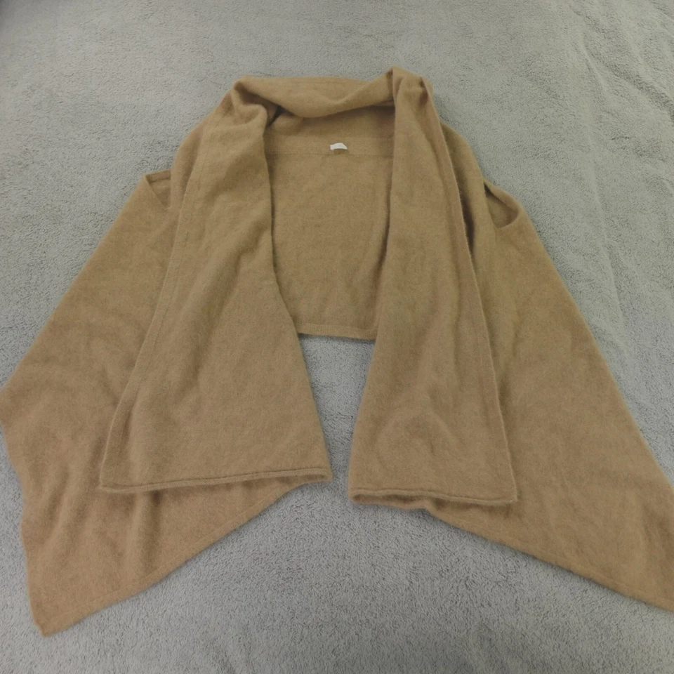 Suéter envolvente CT Plage para mujer talla única color camel bronceado mapache zorro estola de 2 vías Foto 1 de 4