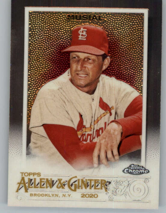 2020 Topps Allen and Ginter Chrome #131 Stan Musial (ref 159388) - Image 1 of 2