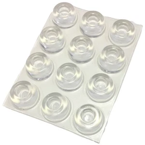 Parachoques de perilla de puerta autoadhesivos para puertas de 12 piezas protector de pared pies de goma - Imagen 1 de 9